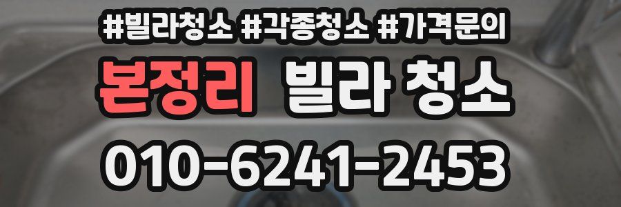본정리 빌라 청소