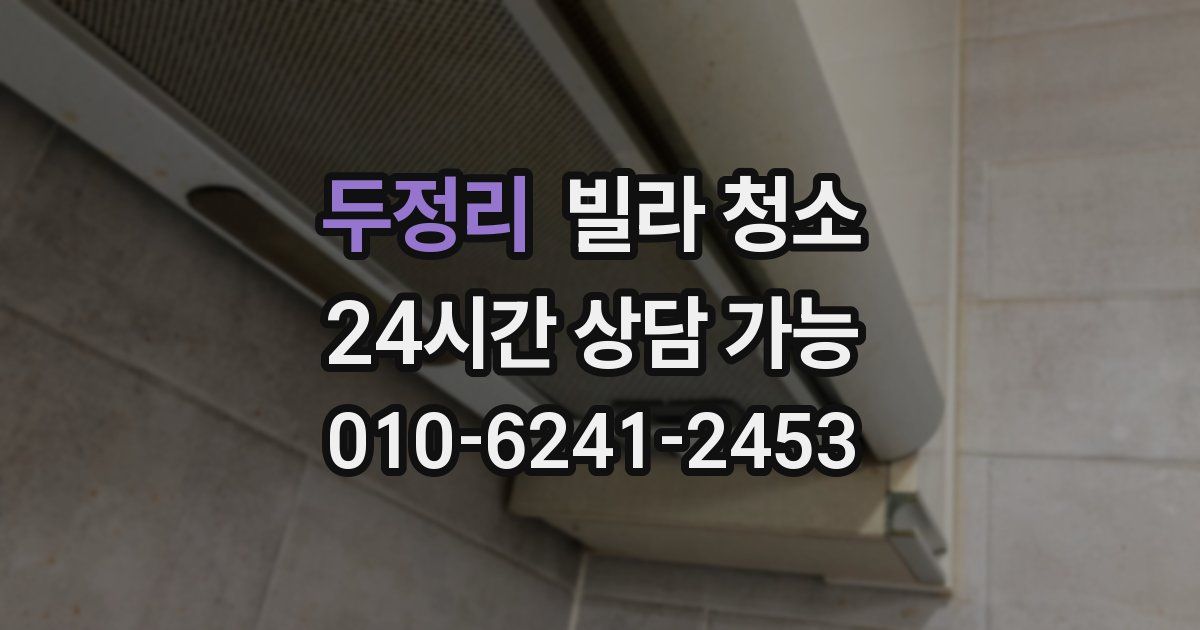 두정리 빌라 청소