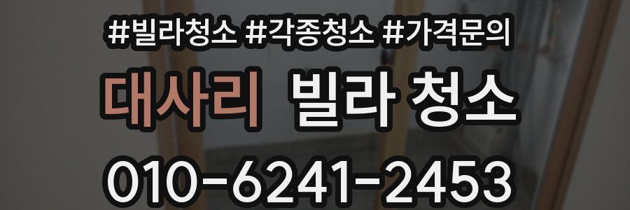 대사리 빌라 청소