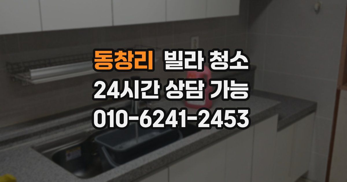 동창리 빌라 청소