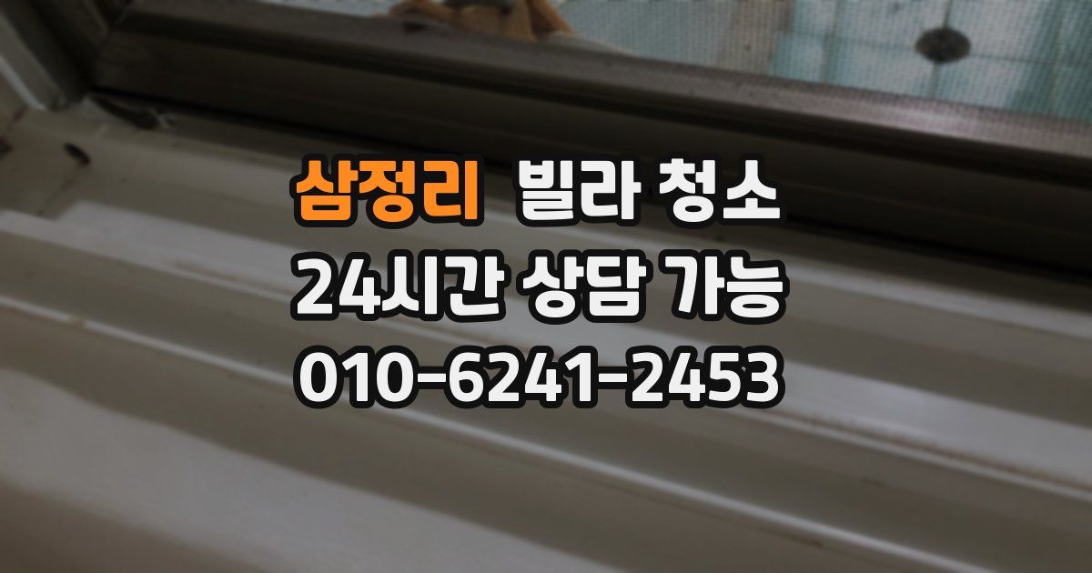 삼정리 빌라 청소