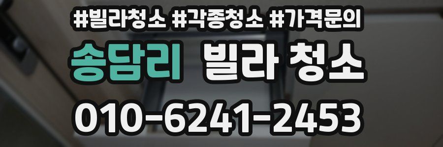 송담리 빌라 청소