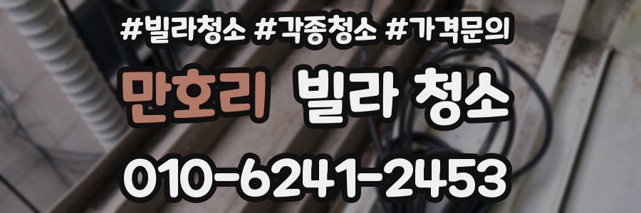 만호리 빌라 청소