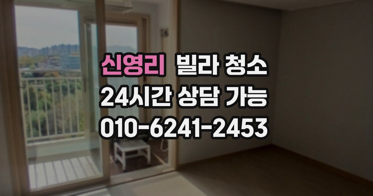 신영리 빌라 청소