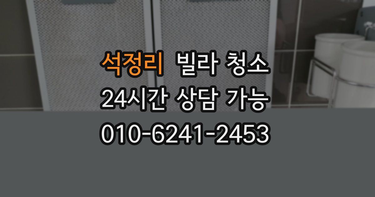 석정리 빌라 청소