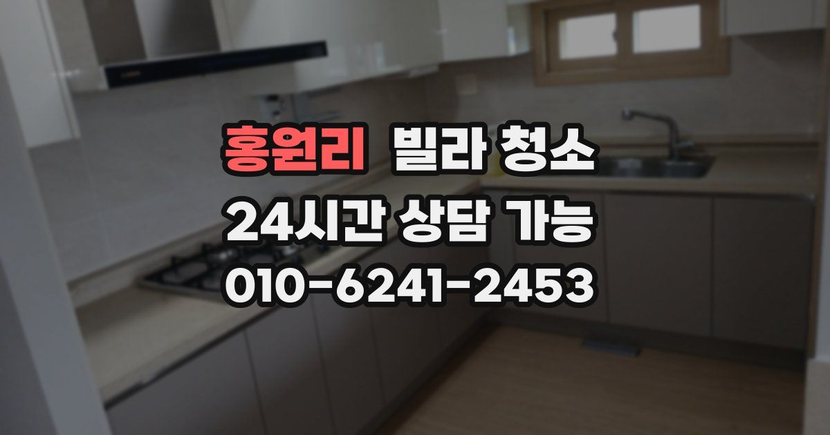 홍원리 빌라 청소