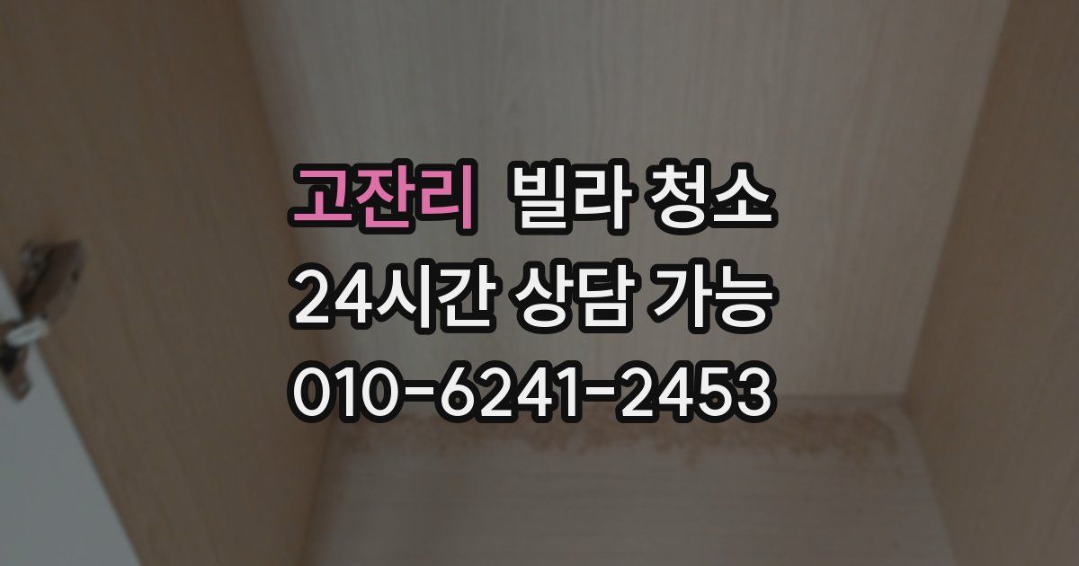 고잔리 빌라 청소