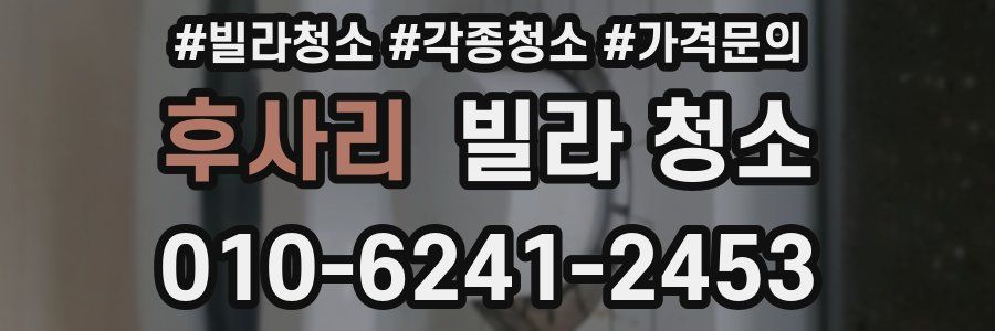 후사리 빌라 청소