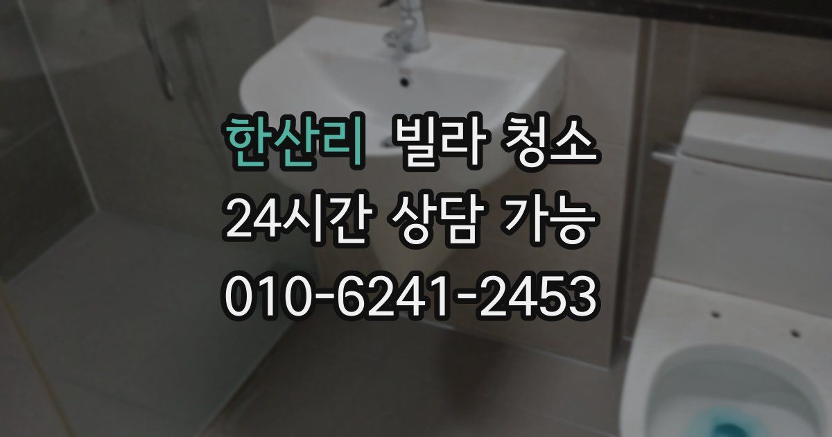 한산리 빌라 청소