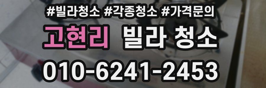 고현리 빌라 청소