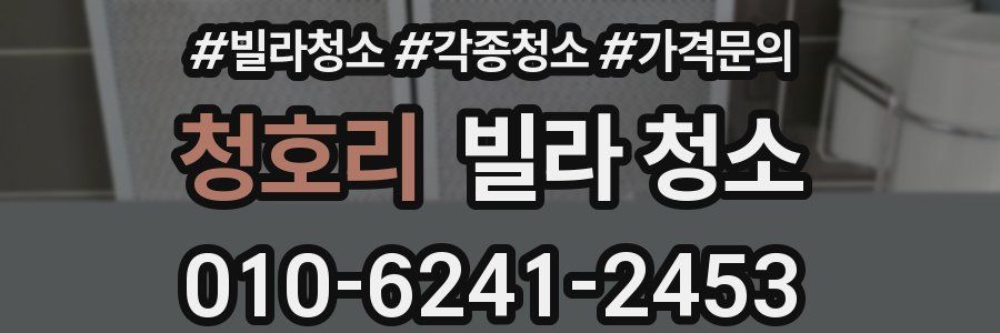 청호리 빌라 청소