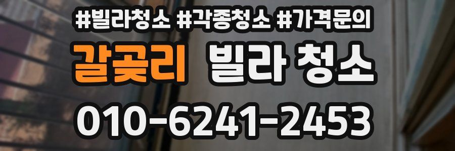 갈곶리 빌라 청소