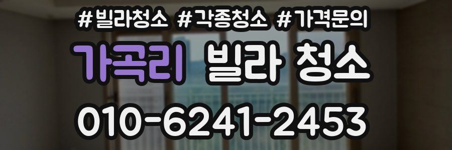 가곡리 빌라 청소