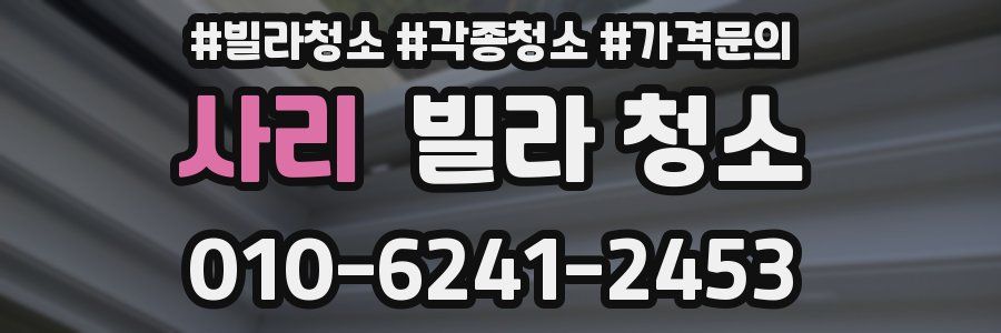 사리 빌라 청소