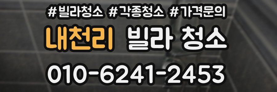 내천리 빌라 청소