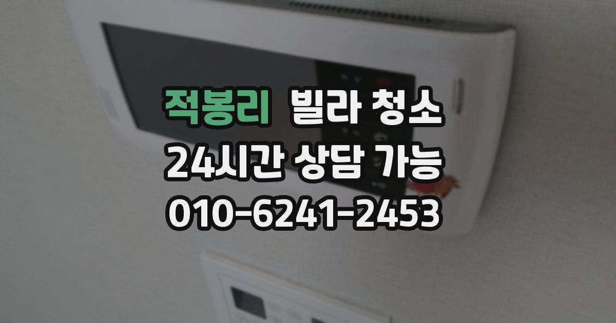 적봉리 빌라 청소