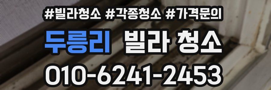 두릉리 빌라 청소