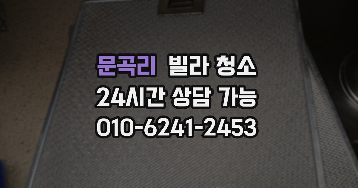 문곡리 빌라 청소