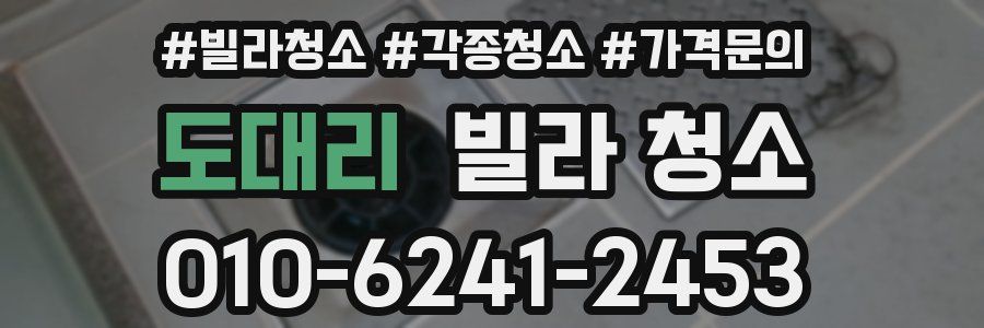 도대리 빌라 청소