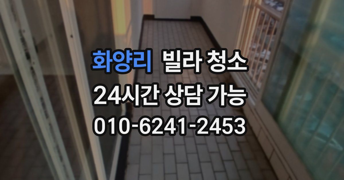 화양리 빌라 청소