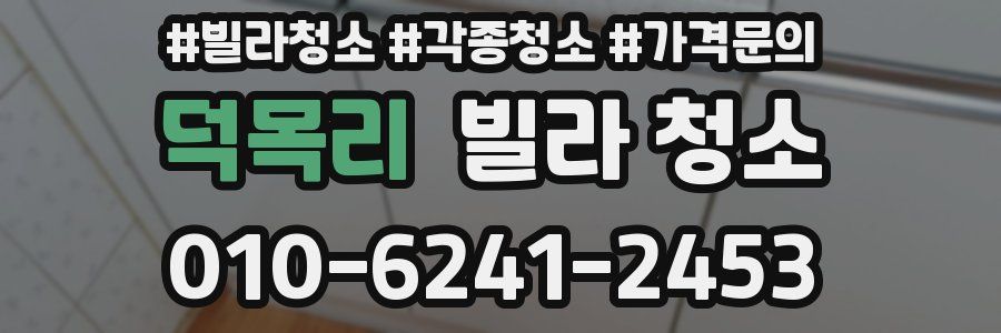 덕목리 빌라 청소