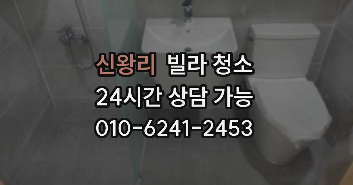 신왕리 빌라 청소