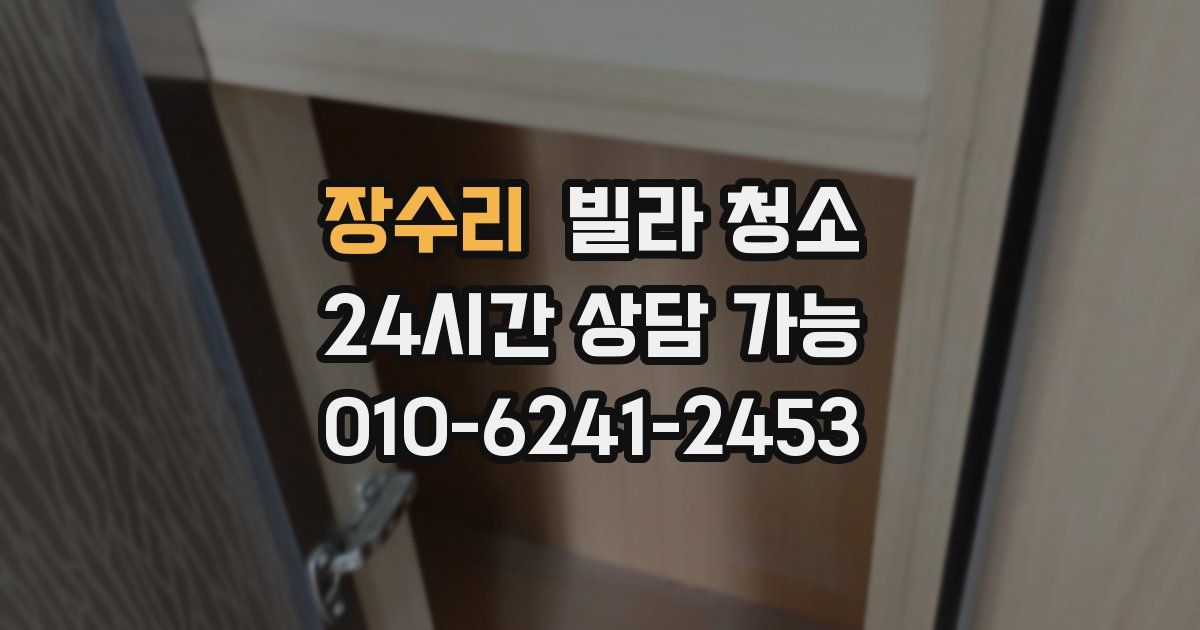 장수리 빌라 청소