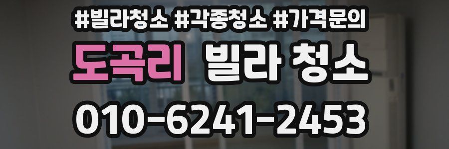 도곡리 빌라 청소