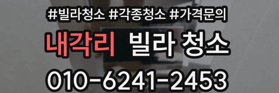 내각리 빌라 청소