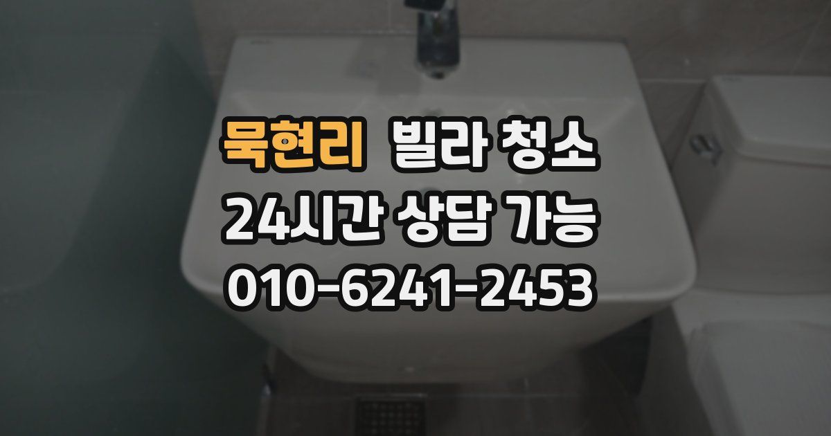 묵현리 빌라 청소