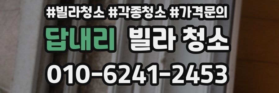 답내리 빌라 청소
