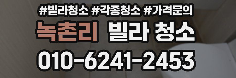 녹촌리 빌라 청소