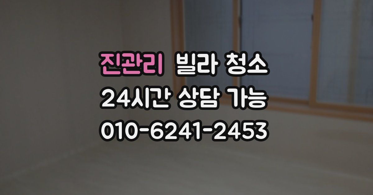 진관리 빌라 청소