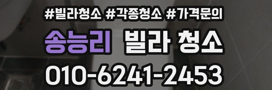 송능리 빌라 청소