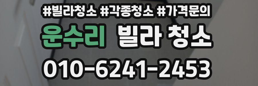 운수리 빌라 청소