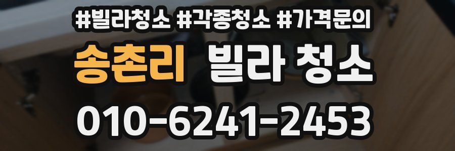송촌리 빌라 청소