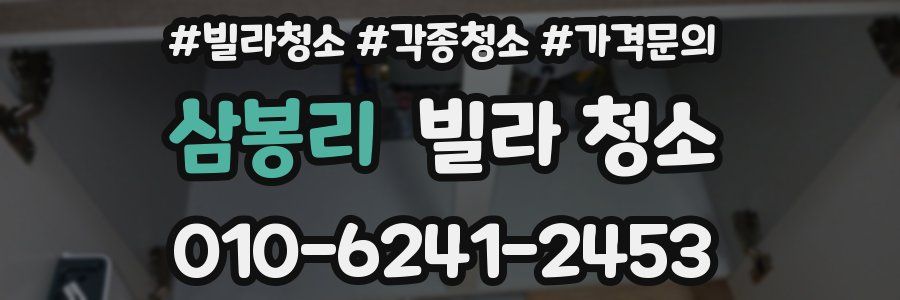 삼봉리 빌라 청소
