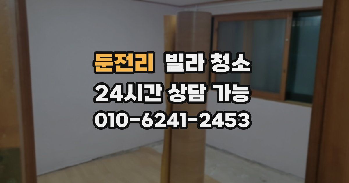 둔전리 빌라 청소