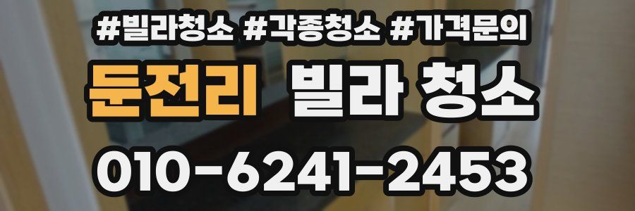 둔전리 빌라 청소