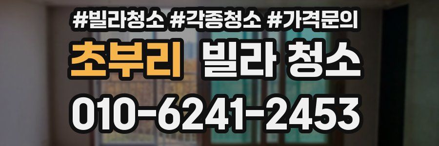 초부리 빌라 청소