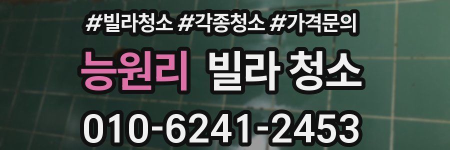 능원리 빌라 청소