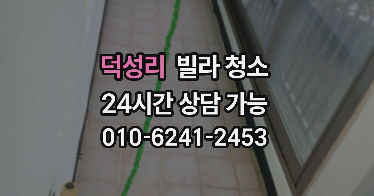 덕성리 빌라 청소