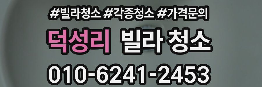 덕성리 빌라 청소