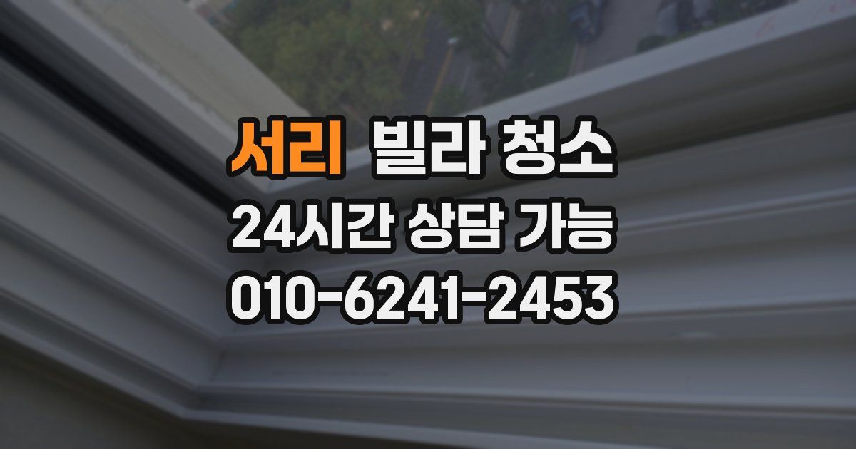 서리 빌라 청소