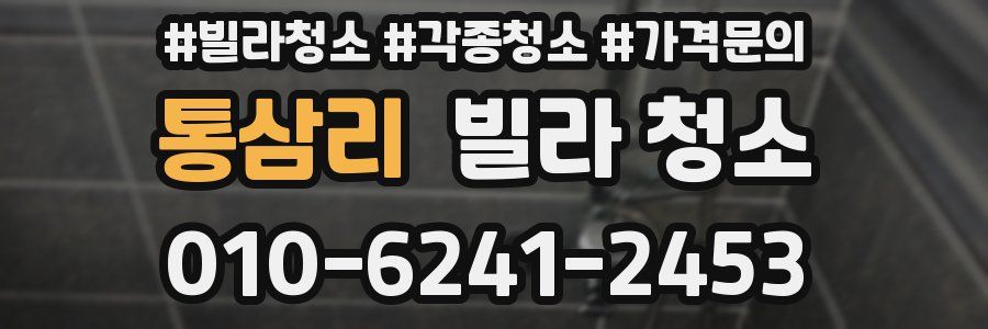 통삼리 빌라 청소