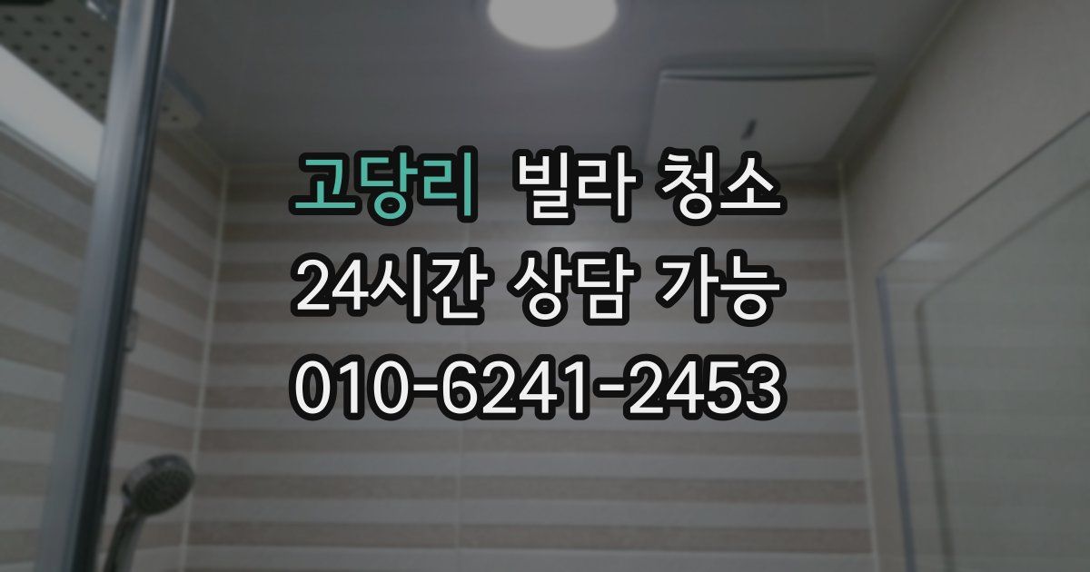 고당리 빌라 청소