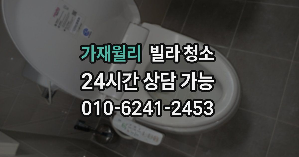 가재월리 빌라 청소