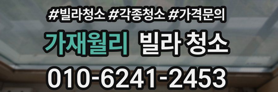 가재월리 빌라 청소