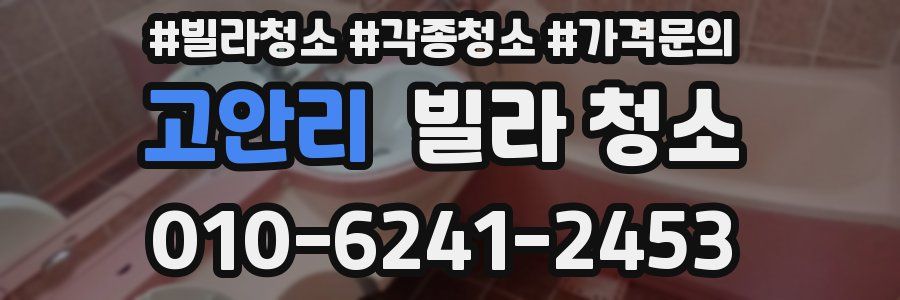 고안리 빌라 청소