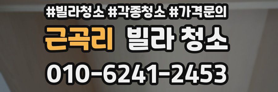 근곡리 빌라 청소